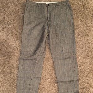 Zara Men's Classic Gray Checkered Pants